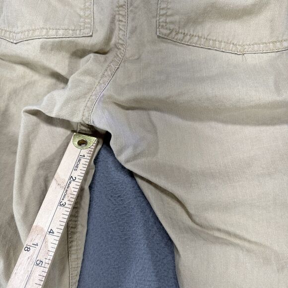 Lauren Ralph Lauren Pants Womens Sz 10 Beige Straight Cargo Chore Work Casual - Picture 9 of 14